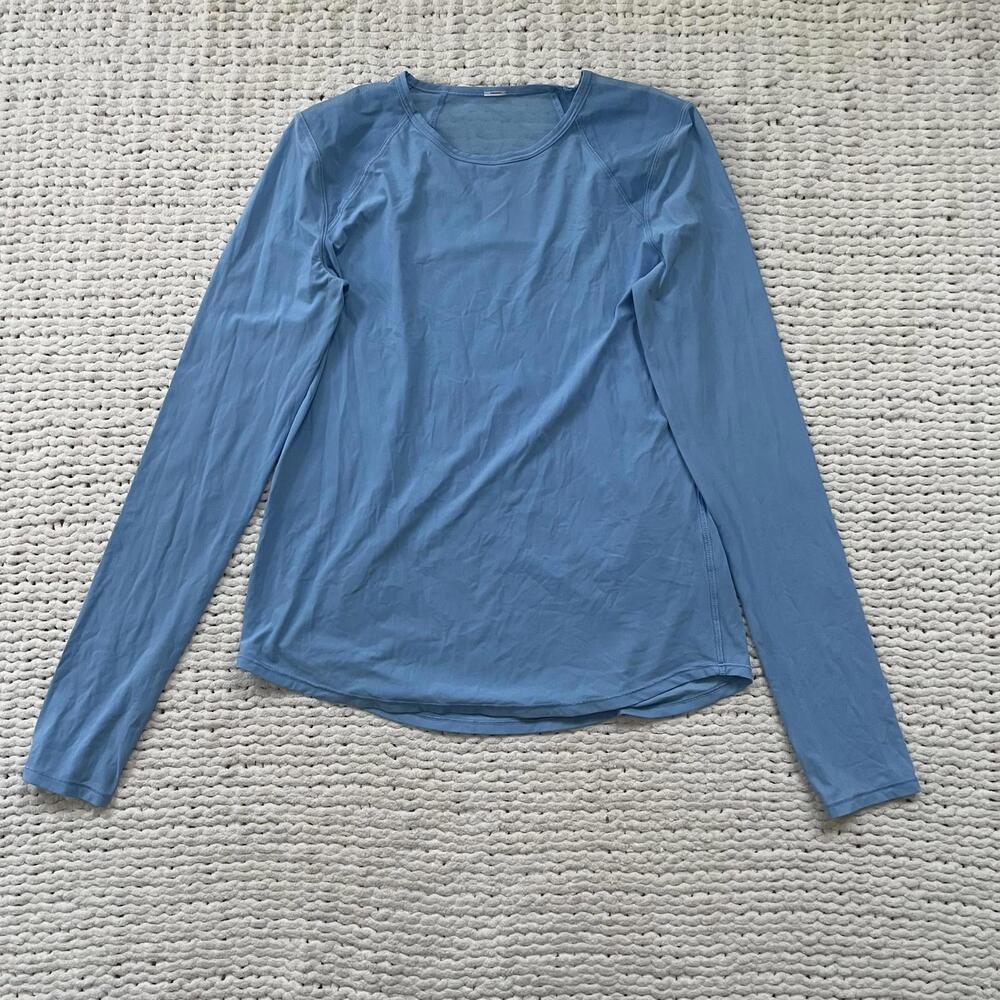 Lululemon Women's Light Blue Sculpt Long Sleeve - Size 4 - Picture 3 of 5